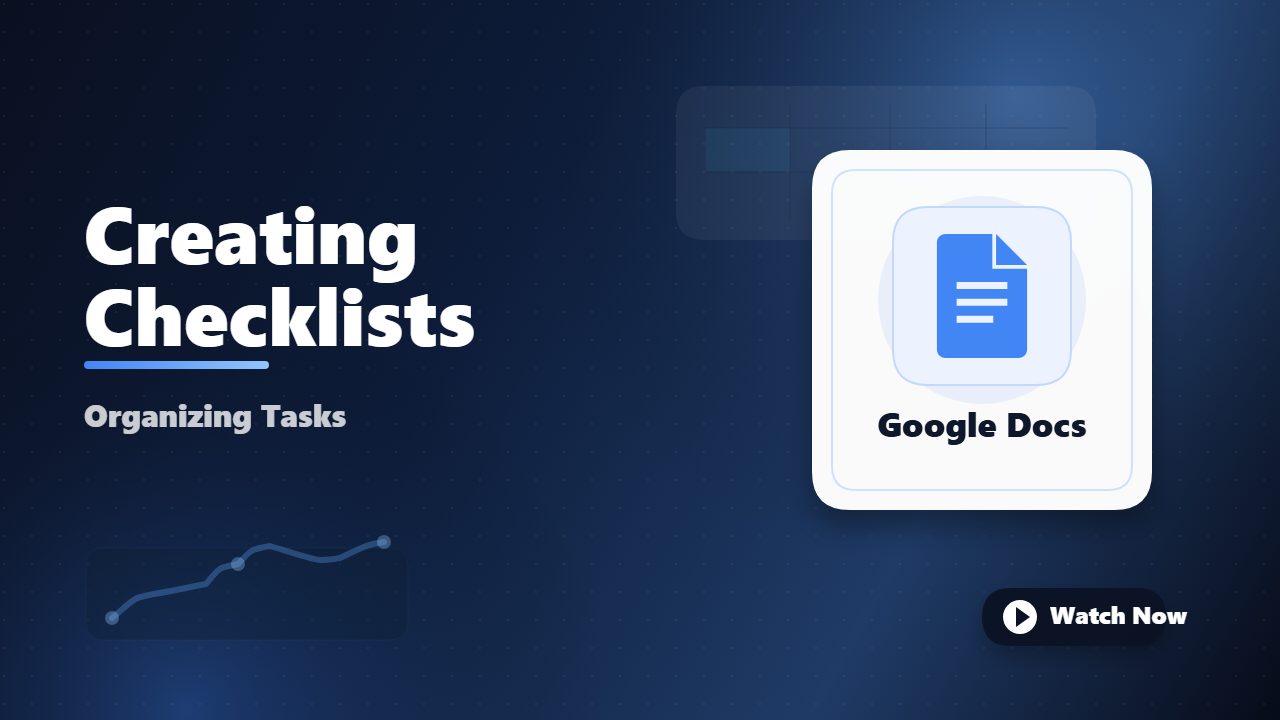 Creating Tabs and Checklists