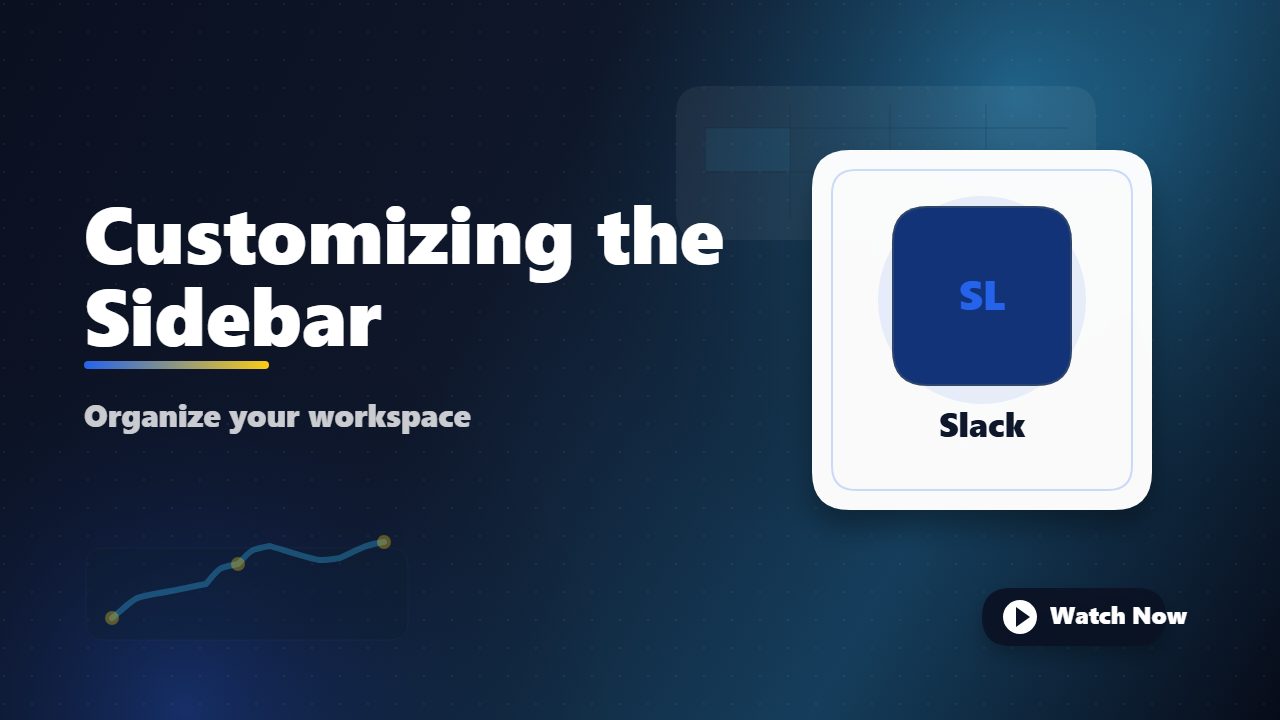 Customizing the Sidebar
