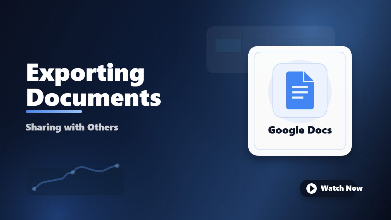 Exporting and Sharing Documents