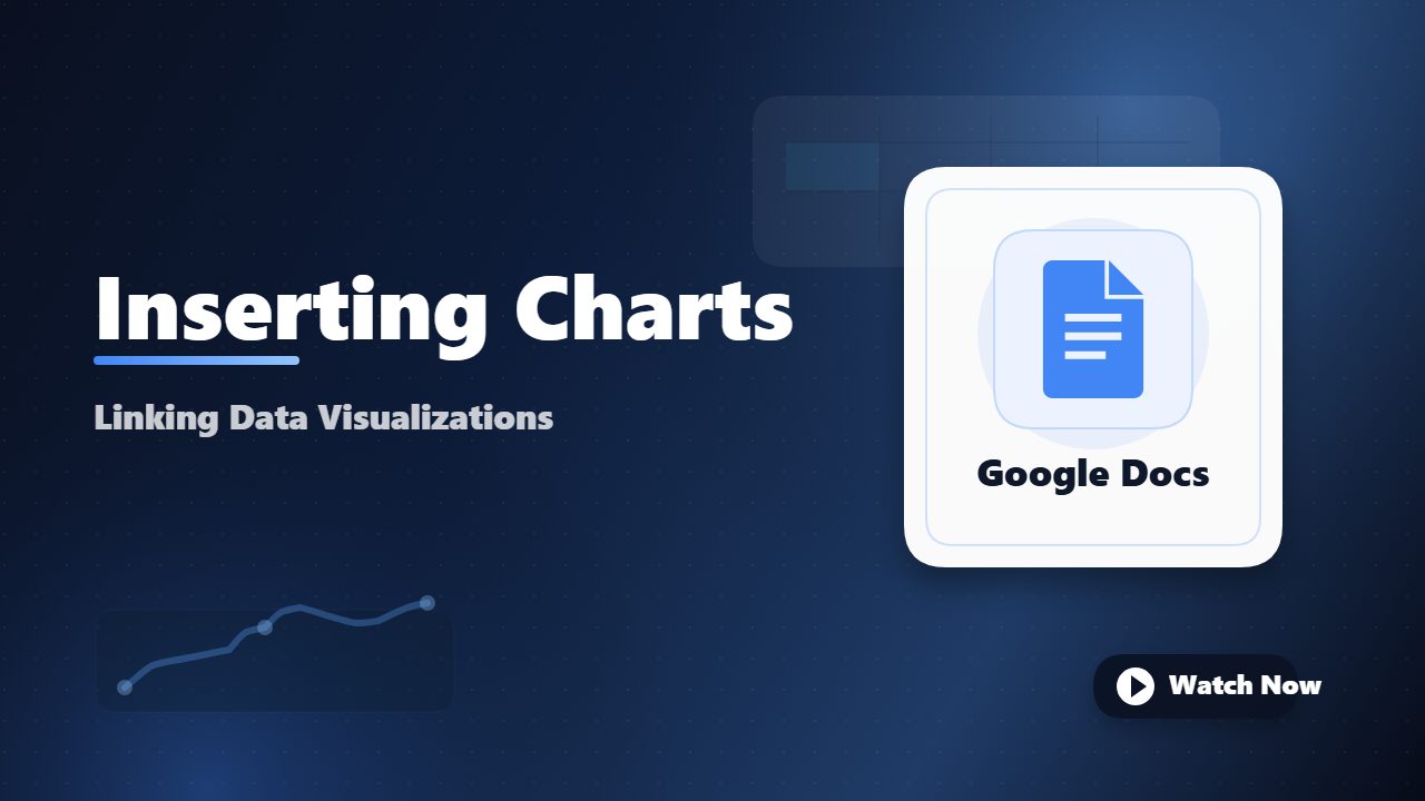 Inserting and Linking Charts