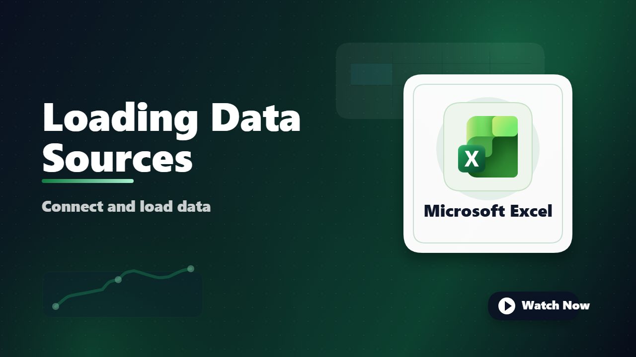 Loading Data into Excel
