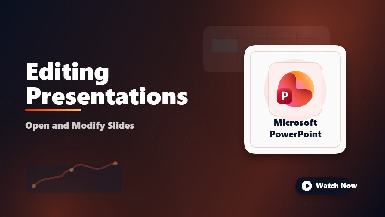 Opening and Editing Existing Presentations