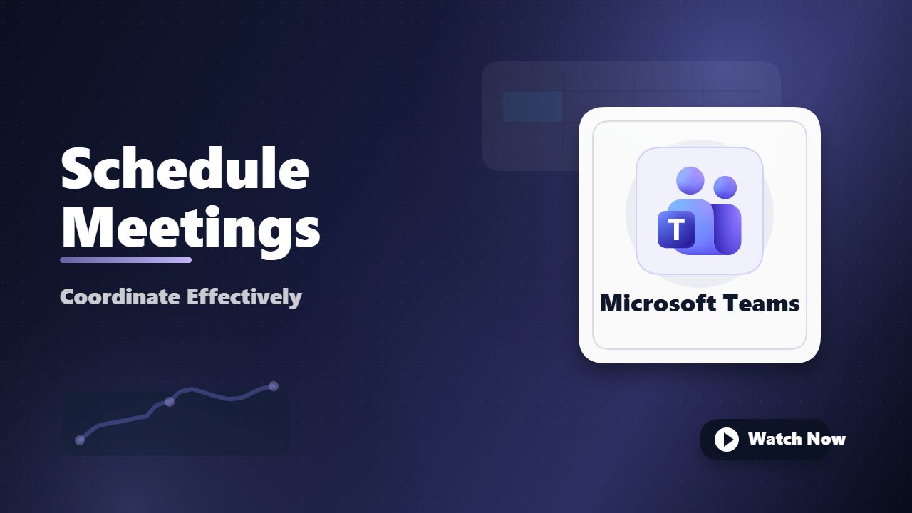 Scheduling Meetings in Teams
