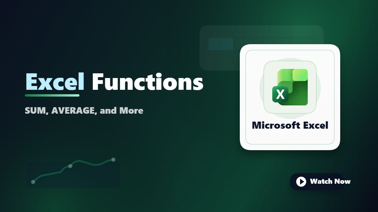 Using Functions in Excel